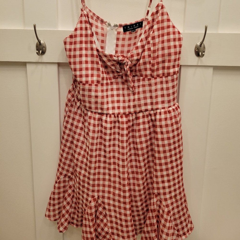 Trixxi Junior's Tie Front Romper - Medium